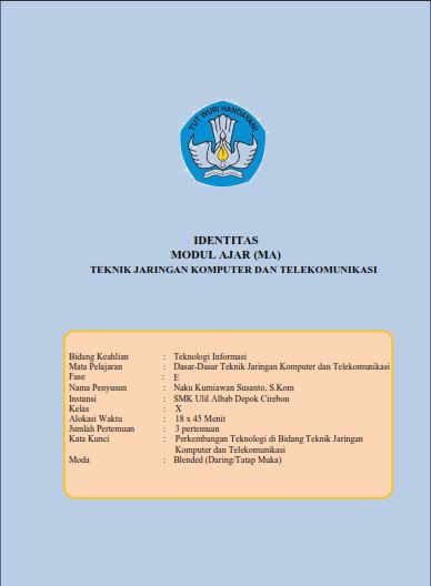 Modul Ajar Dasar-dasar Teknik Jaringan Komputer Dan Telekomunikasi